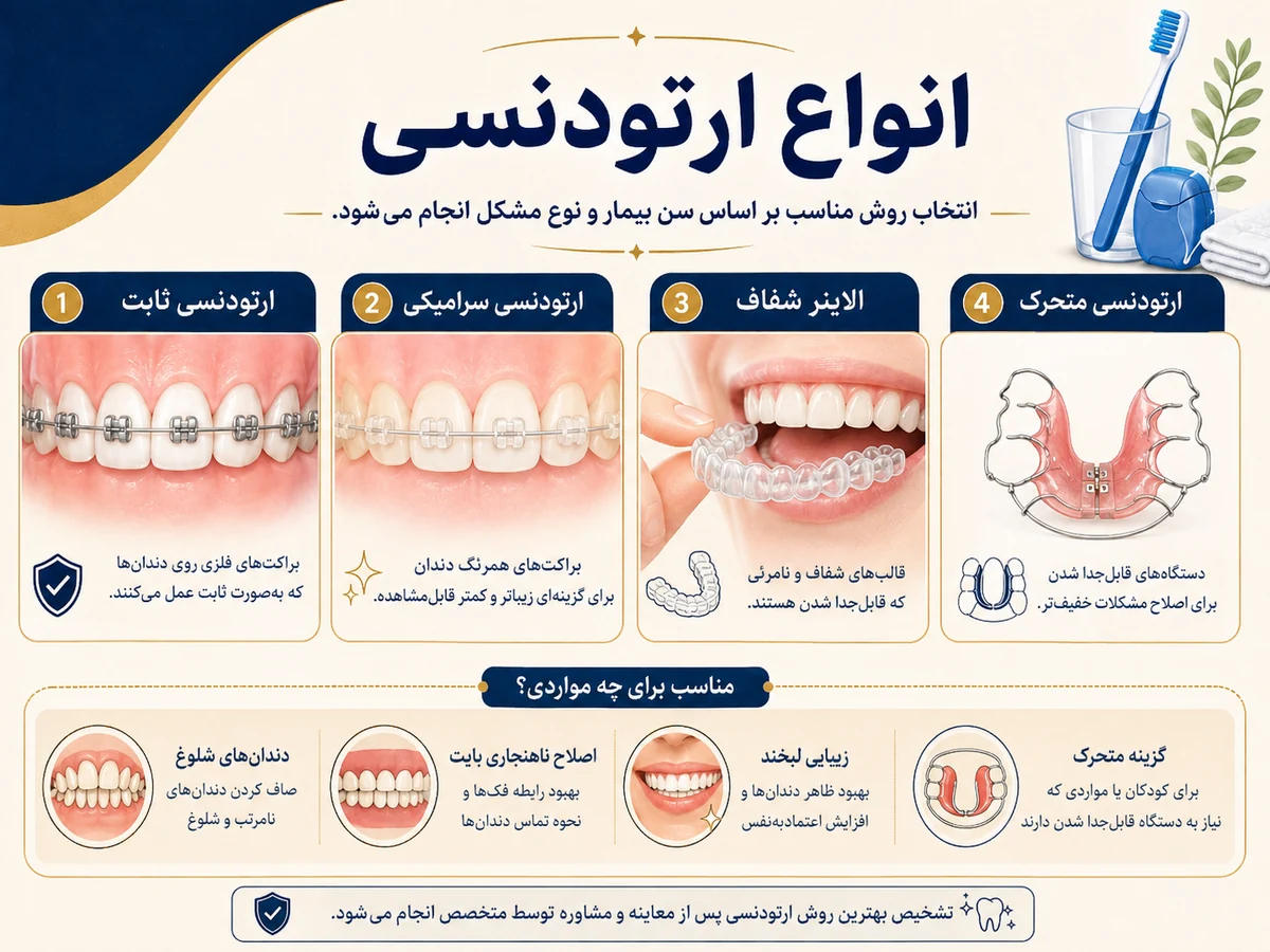 انواع ارتودنسی